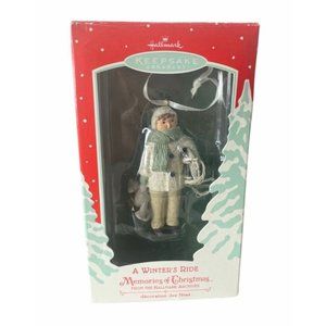 2009 Hallmark Keepsake Ornament "A Winter's Ride" Christmas Holiday Decor NIB